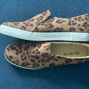 Leopard Print Slip-On Sneakers